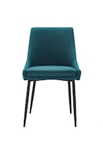 Modway Viscount Viscount Modern Accent Performance Velvet Dining Chair - Teal