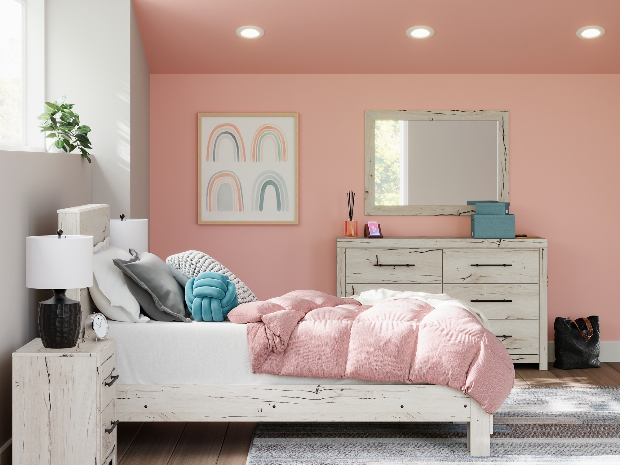 Ashley Lawroy Twin Panel Bed