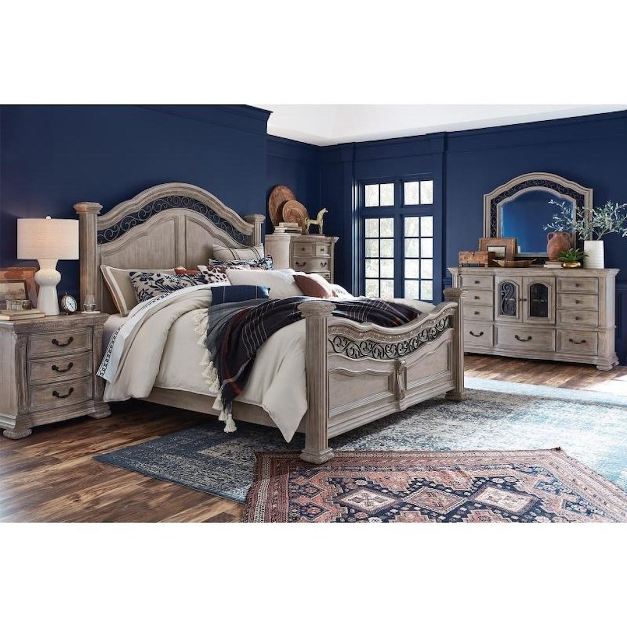 Magnussen Home Marisol Bedroom Dresser and Mirror Set