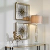 Uttermost Starlight Starlight Mirrored Brass Wall Decor