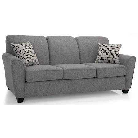 Transitional Sofa with Flared Arms