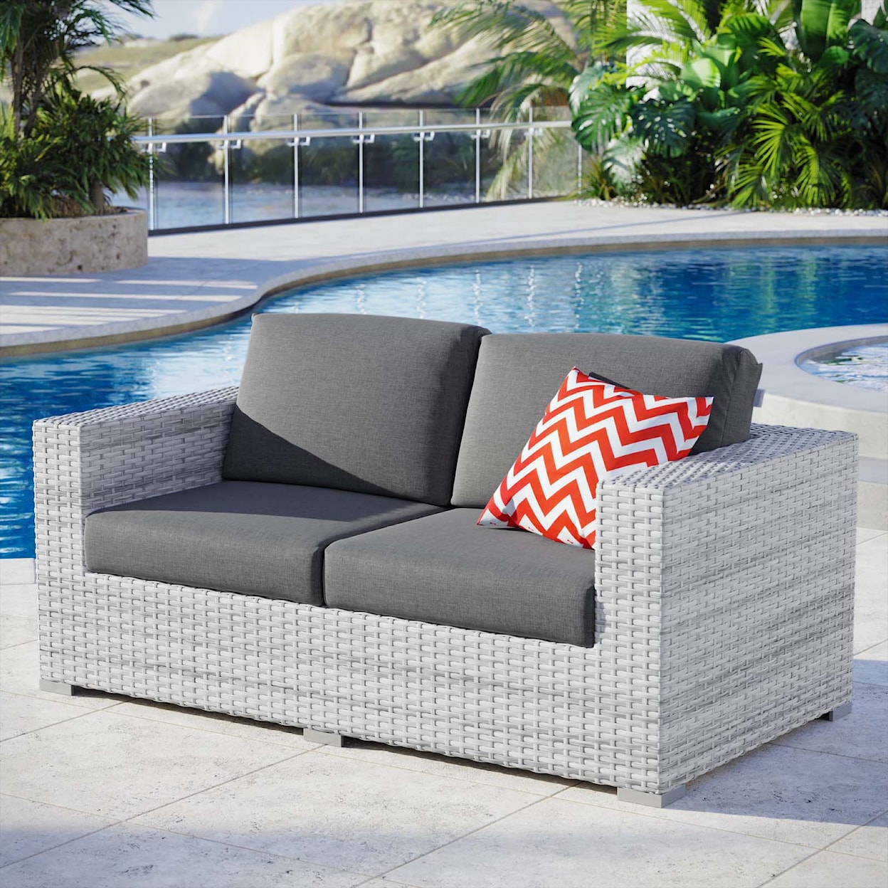 Modway Convene Outdoor Loveseat