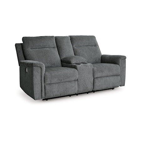 DBL REC PWR Loveseat w/Console