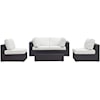 Modway Convene Outdoor 5 Piece Sectional Set