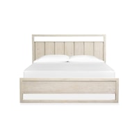 Rustic Queen Panel Bed with Low-Profile Footboard
