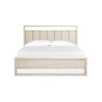 Rustic California King Panel Bed with Low-Profile Footboard