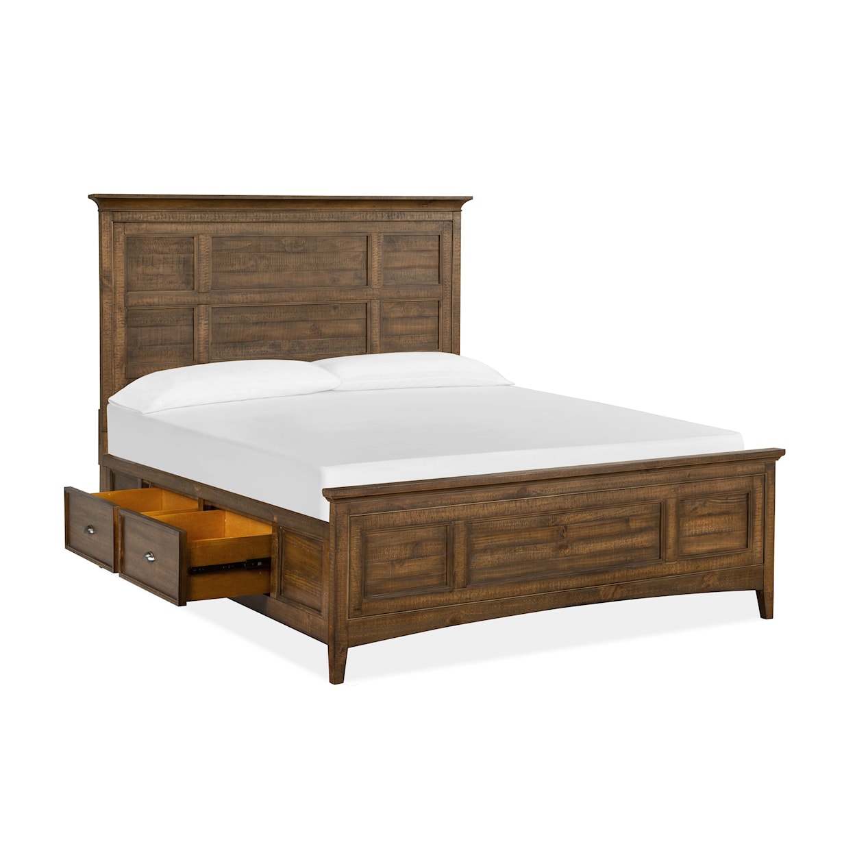 Magnussen Home Bay Creek Bedroom California King Bed with Storage Rails