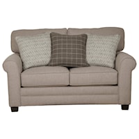 Relaxed Vintage Loveseat with Sock Rolled Arms
