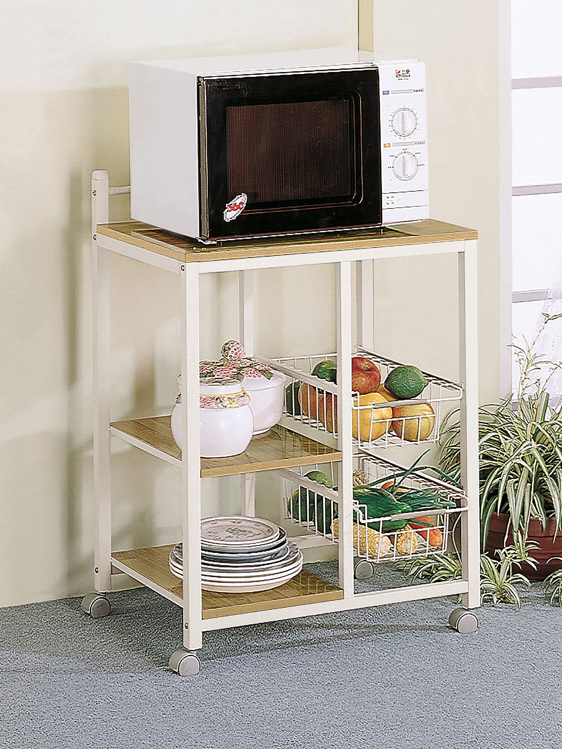 Coaster Kelvin Kelvin 2-shelf Mobile Kitchen Cart