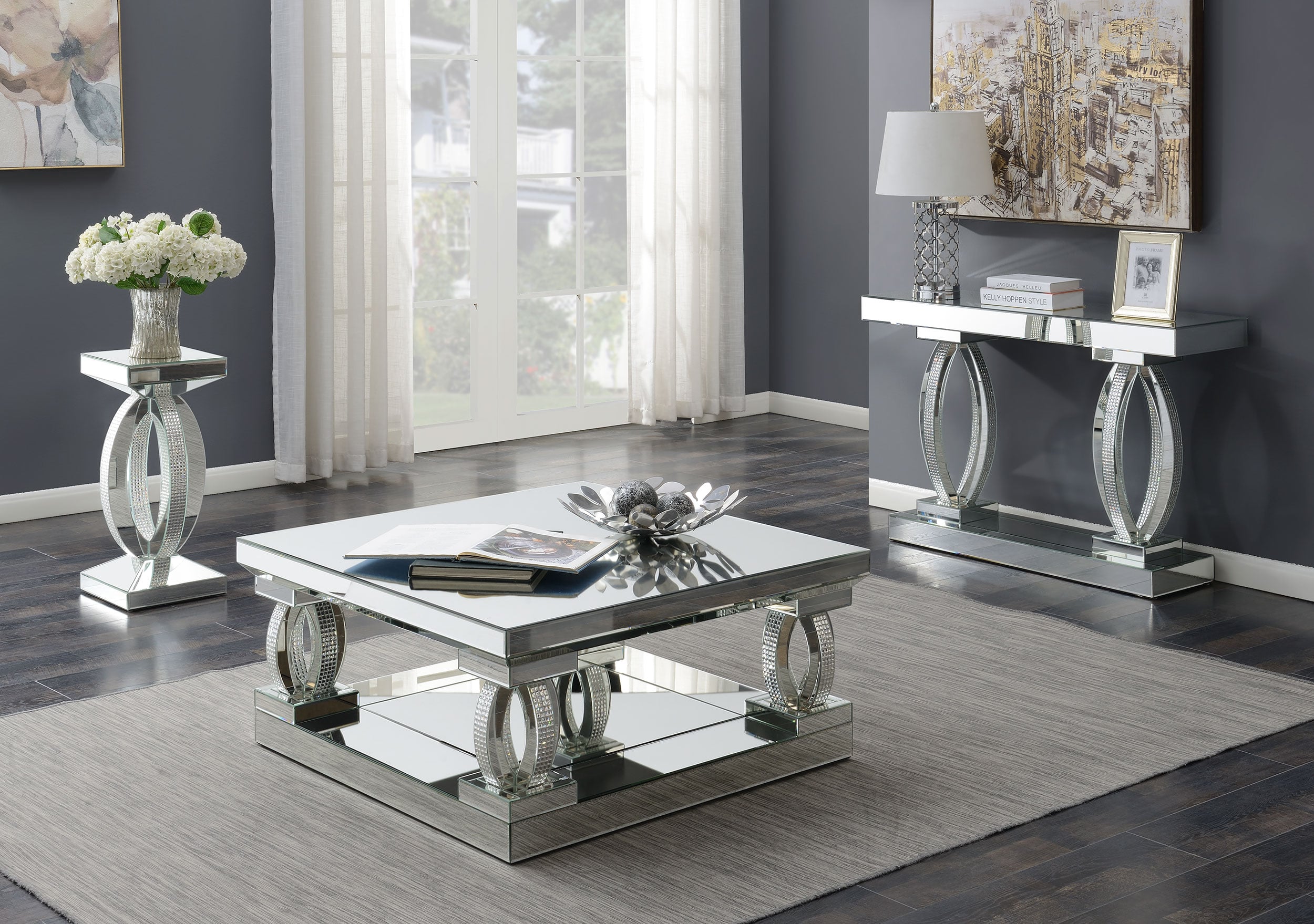 Coaster Amalia Amalia Crystal Side End Table