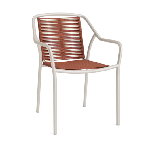 Faro Stacking Dining Armchair with Rope Seating