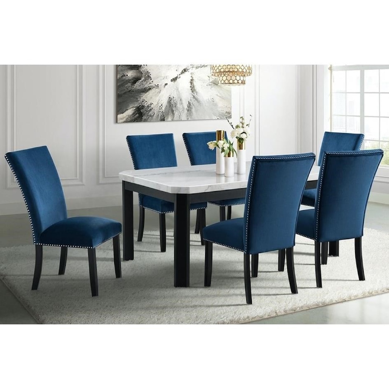 Elements Valentino 7-Piece Dining Table and Chair Set