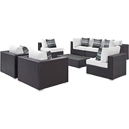 Outdoor 8 Piece Sectional Set