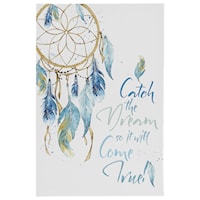 Eliis Dreamcatcher Teal/White Wall Art