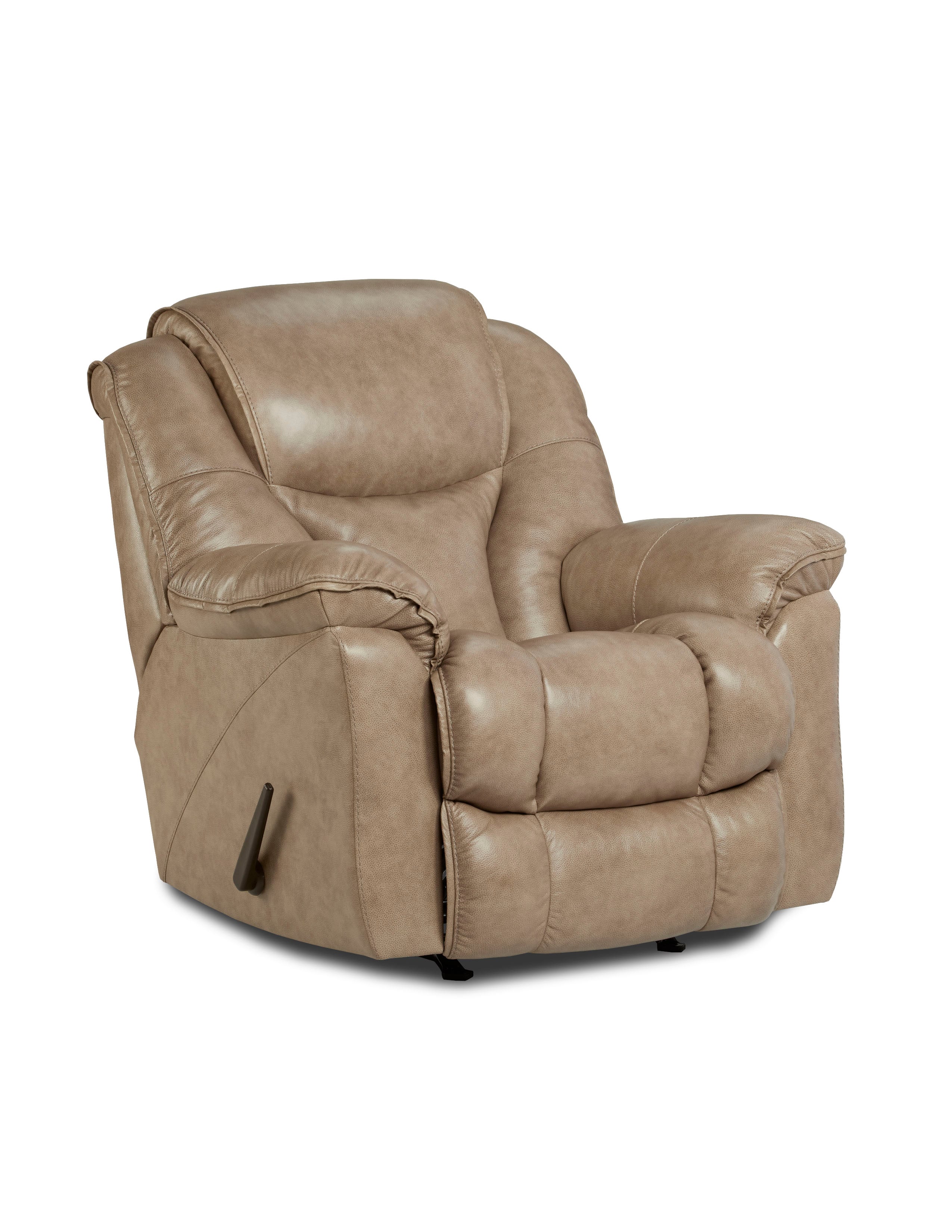 Tan leather rocker recliner sale