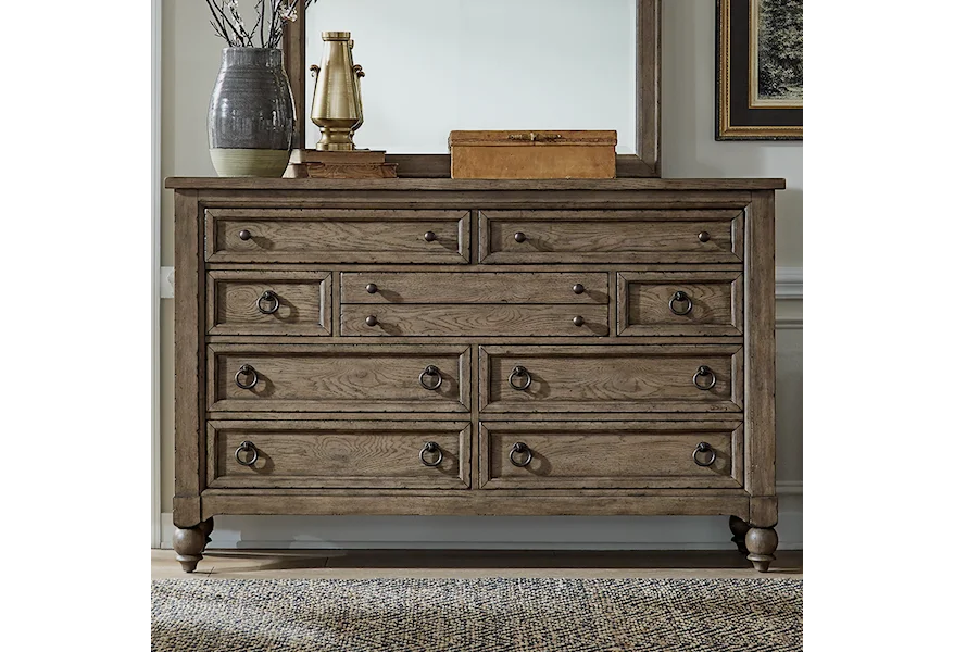Americana Farmhouse Dresser by Liberty Furniture at Lindy's Furniture Company