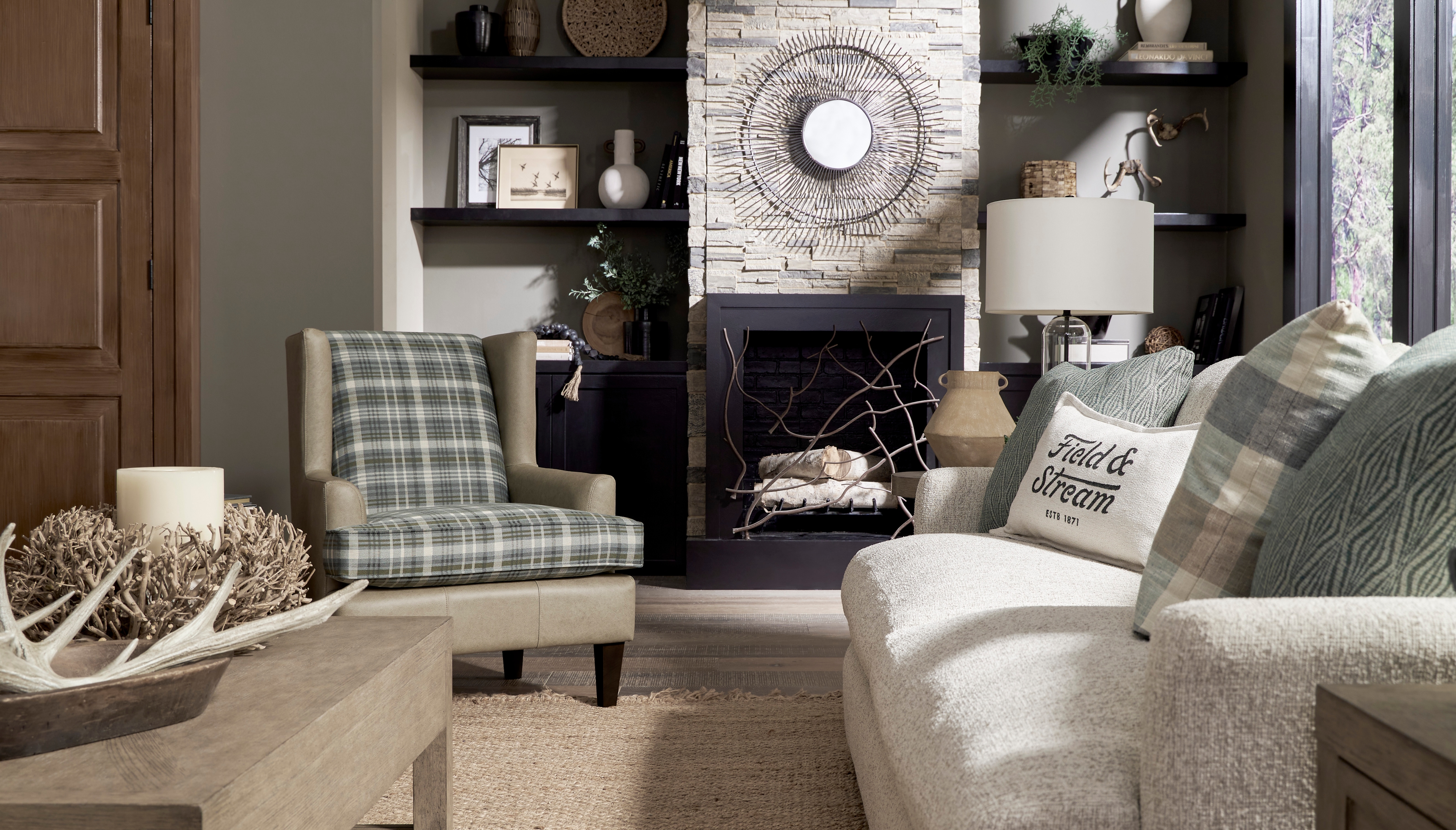 Best Home Furnishings Field & Stream Stationary Sofa