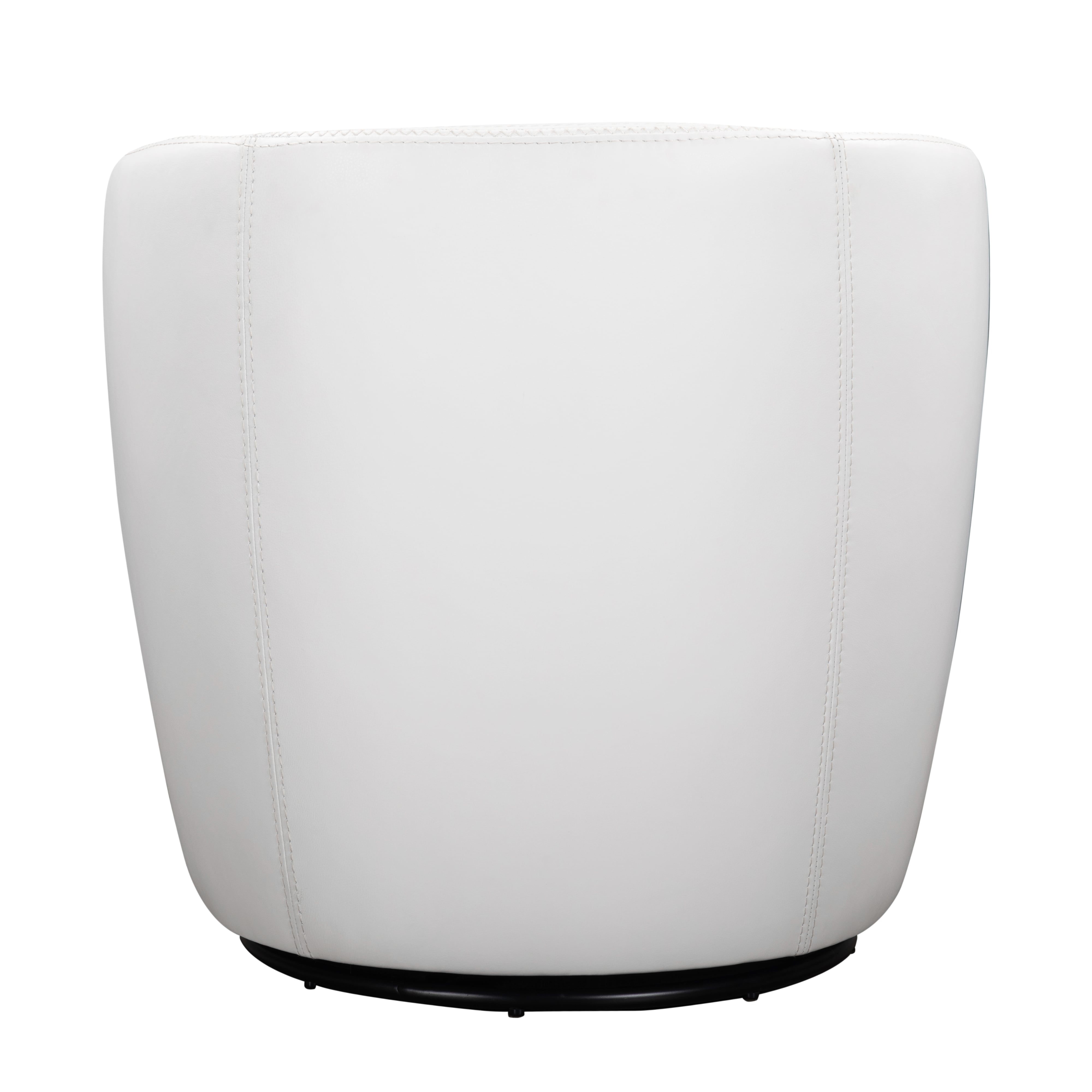 Parker Living Barolo Leather Swivel Barrel Chair