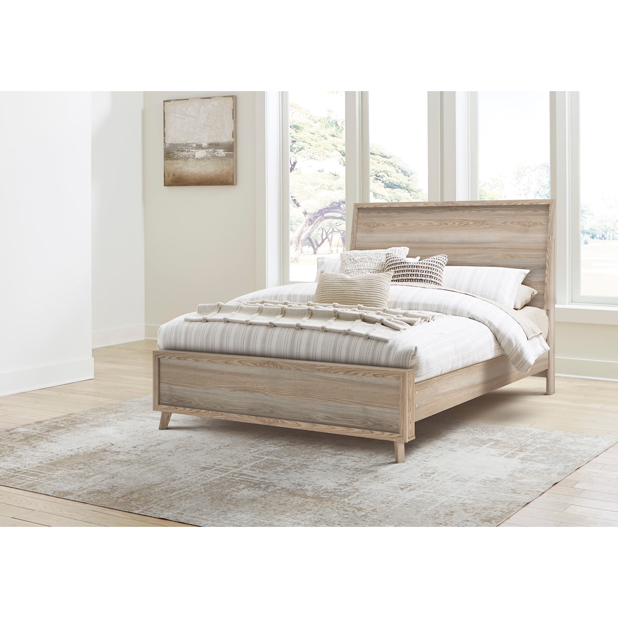 StyleLine Hasbrick Queen Panel Bed