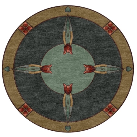8' x 8' Round Monterey Mist Rug