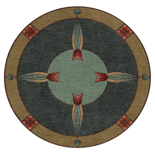 8'  x 8'  Round Monterey Mist Rug
