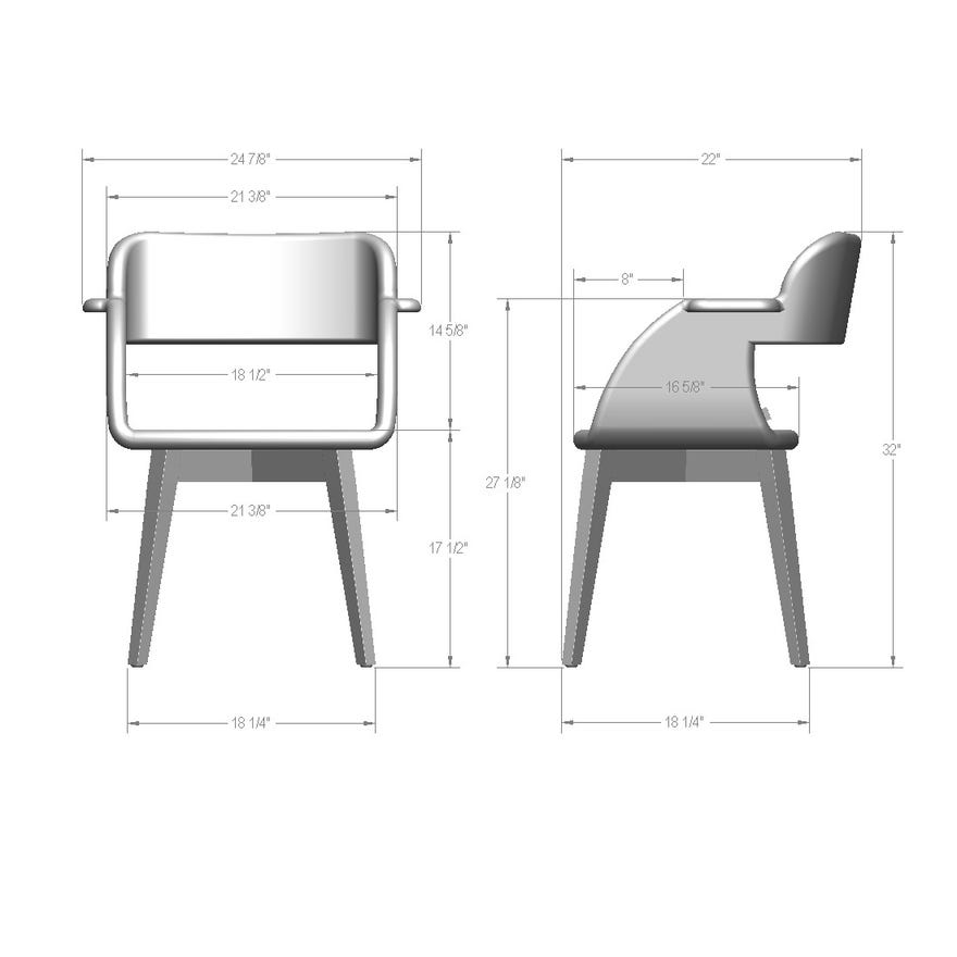 Upholstered Dining Arm Chair