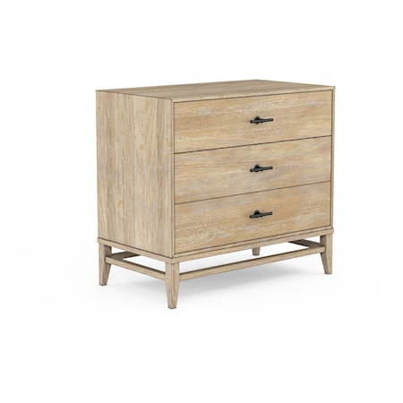 Contemporary 3-Drawer Bedside Chest with USB Port