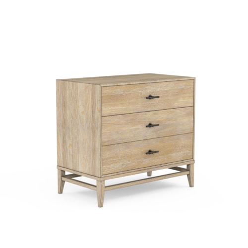 Contemporary 3-Drawer Bedside Chest with USB Port