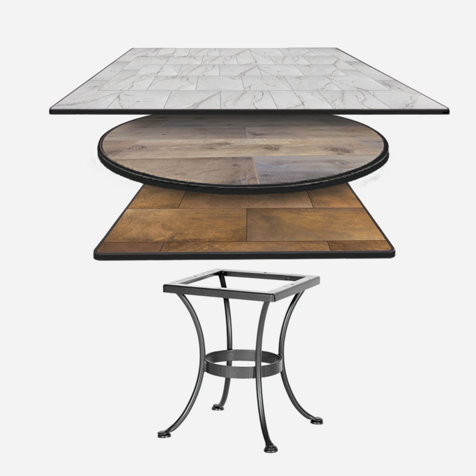 Build Your Own Porcelain Top Dining Table