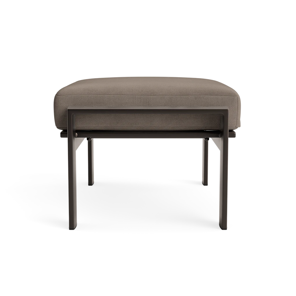 Cushioned Aluminum Chair Ottoman