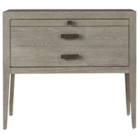 Contemporary Kennedy Nightstand with Pull-Out Shelf