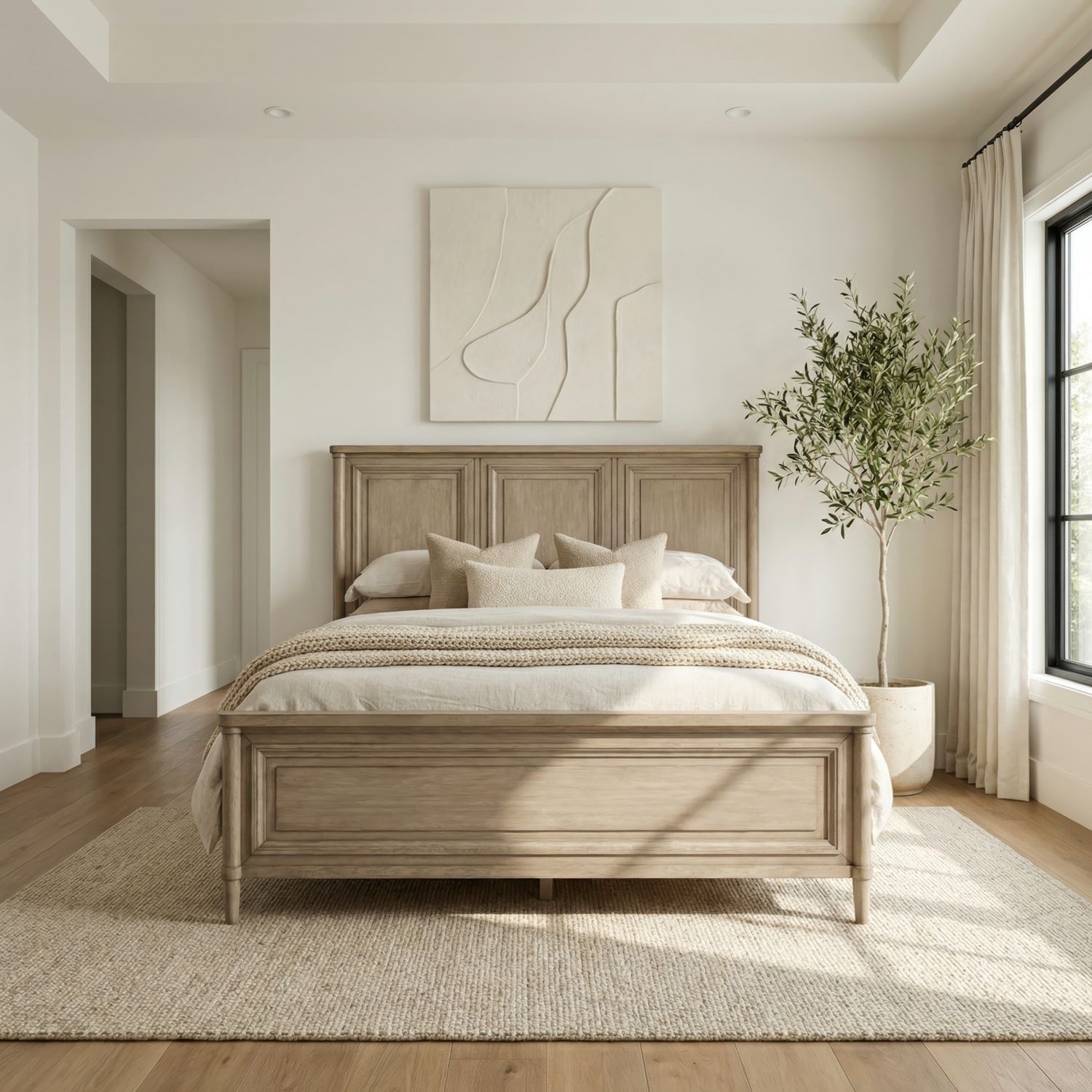 Queen Panel Bed