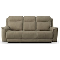 Power Reclining Sofa with Power Headrests & Lumbar