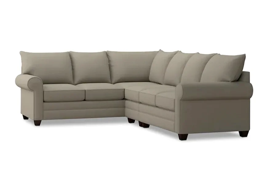 Alexander 3-Piece Sectional by Bassett at Esprit Decor Home Furnishings