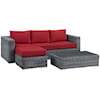 Modway Summon Outdoor 3 Piece Sectional Set