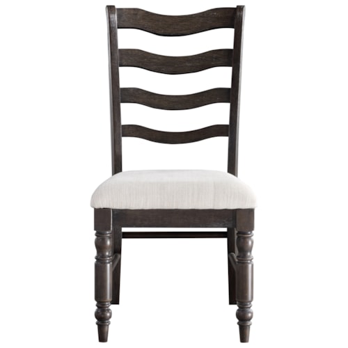 Transitional Side Chair with Upholstered Seat