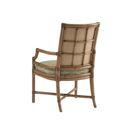 Oceanside Custom Rattan Arm Chair