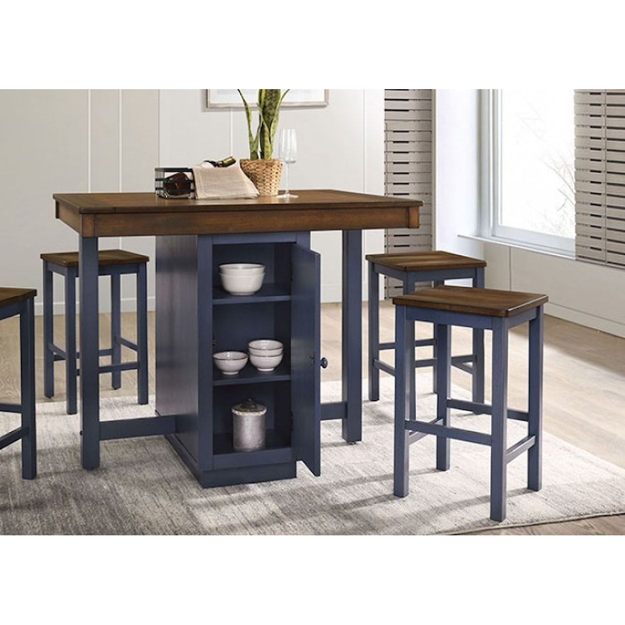 Furniture of America Azurine Counter Height Dining Set