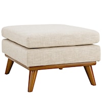 Upholstered Fabric Ottoman