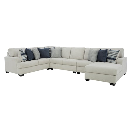 5-Piece Sectional with Chaise