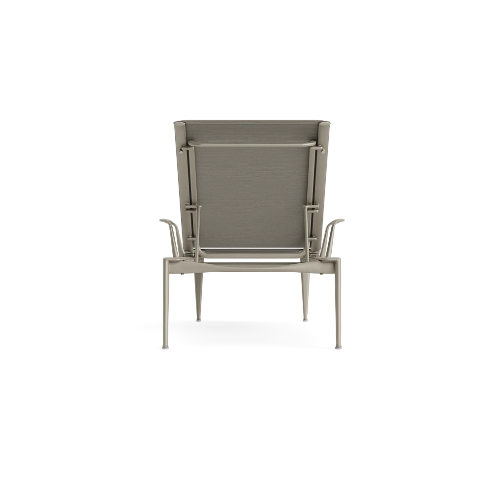 Stacking Adj. Sling Chaise Lounge w/Armrests