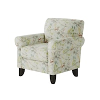 Accent Chair with Rolled Arms