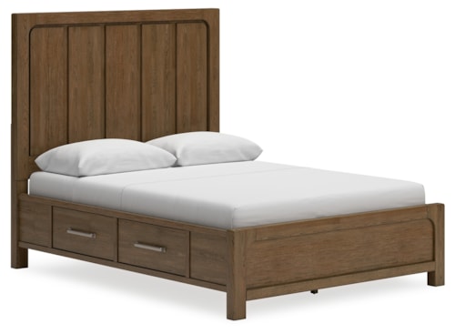 Queen Panel Bed With Storage