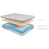 Sierra Sleep Chime 10 Inch Hybrid Queen Mattress and Pillow