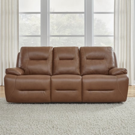 Leather Power Reclining Sofa