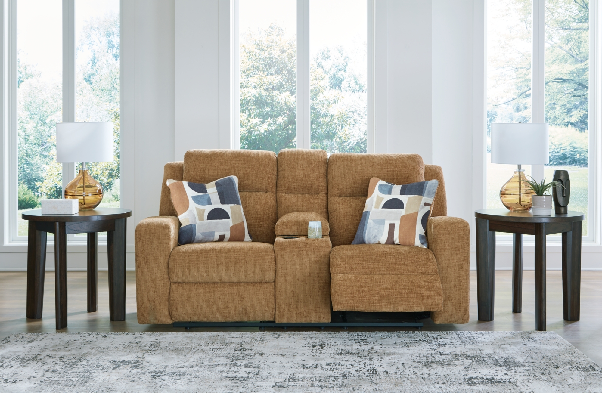 Signature Design by Ashley Kanlow Reclining Loveseat With Console
