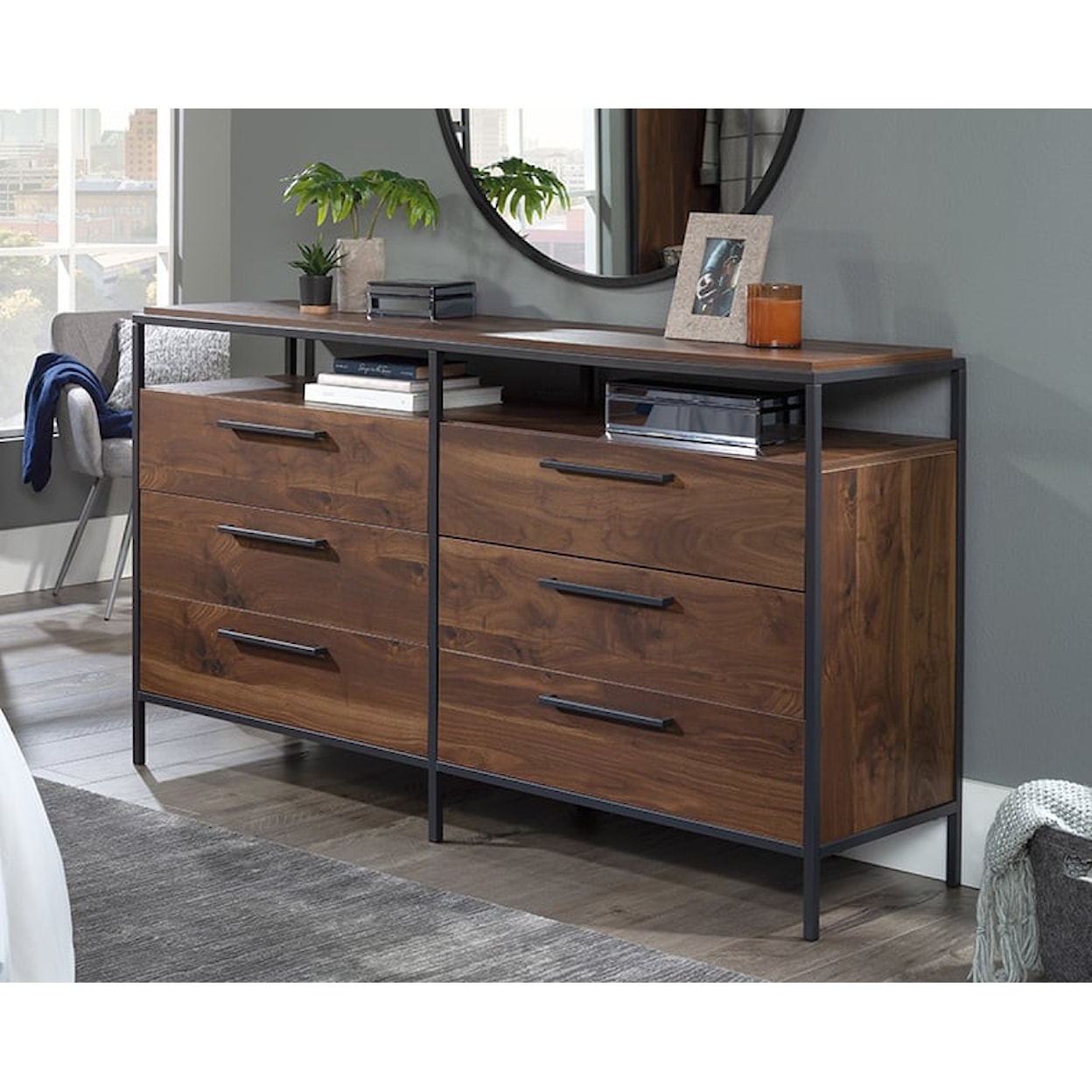 Sauder NOVA LOFT Nova Loft 6-Drawer Dresser