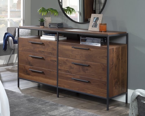 Mid-Century Modern 6-Drawer Dresser