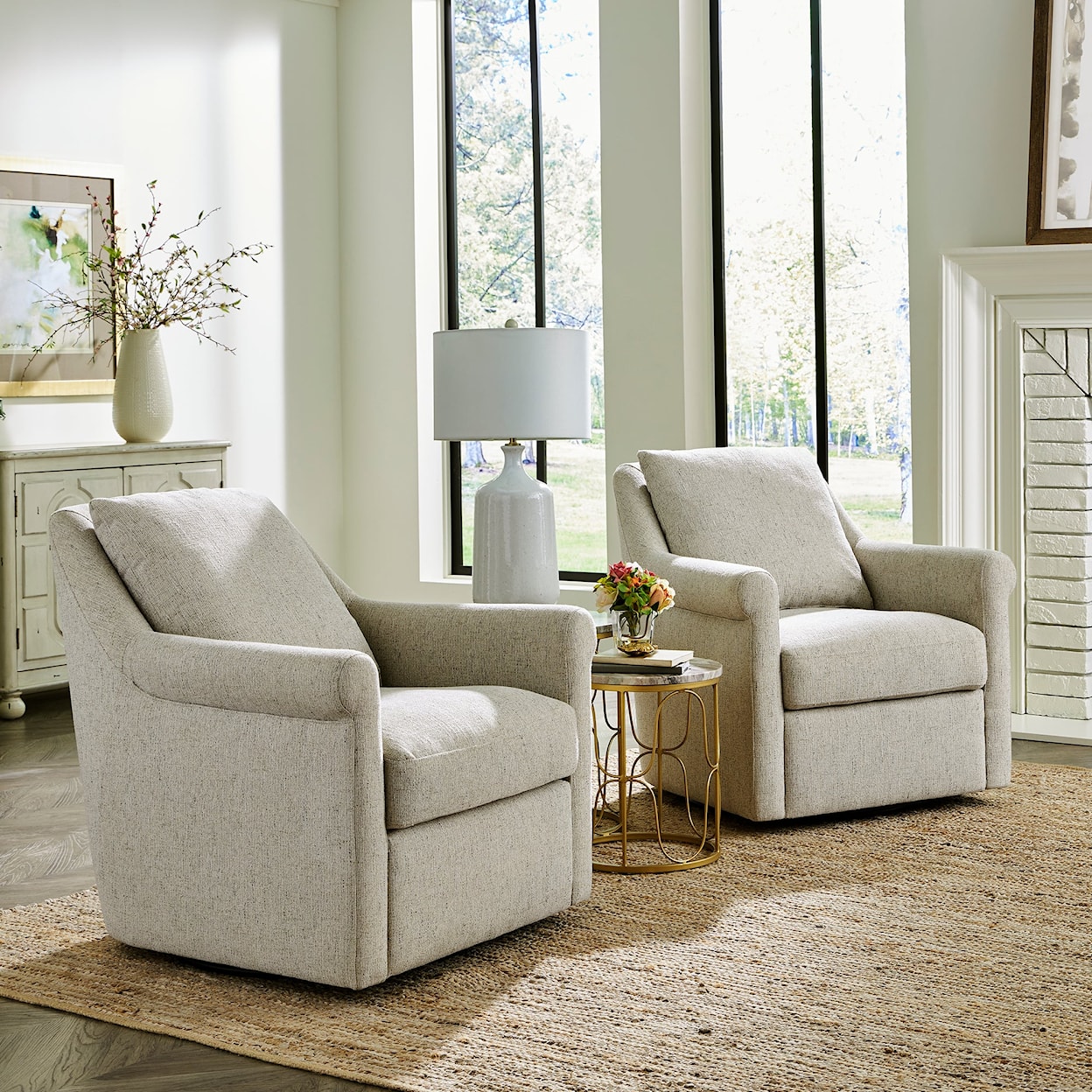 Liberty Furniture Landcaster Swivel Accent Chair