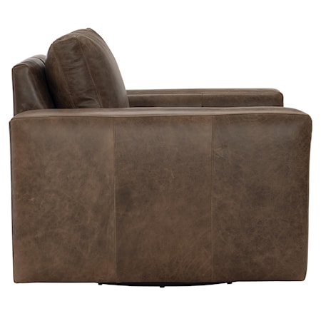 Dawkins Leather Swivel Chair